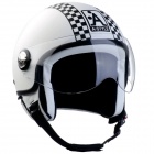Casque Jet Astyle Damier Noir Blanc Mat