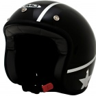 Casque Jet Dmd Vintage Stunt Noir Etoile Casque Jet Dmd Vintage Stunt Noir Etoile