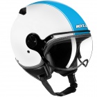 Casque Jet IOTA DP04 Run Blanc Bleu