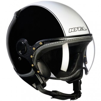 Casque Jet IOTA DP04 Run Noir Blanc