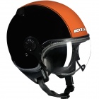 Casque Jet IOTA DP04 Run Noir Mat Orange