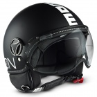 Casque Jet Momo Design FGTR Classic Noir Mat Argent