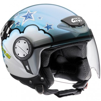 Casque Jet Givi 10.4. F Drapeau Bleu