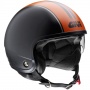 Casque Jet Givi X-05 Cafe Race Noir Orange