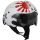 Casque Jet GPA Aircraft Kamikaze Blanc Perle