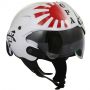 Casque Jet GPA Aircraft Kamikaze Blanc Perle