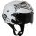 Casque moto Jet Aircraft 66 Blanc M�tal