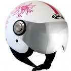 Casque Jet GPA Flower 2 Blanc