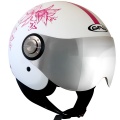 Casque Jet GPA Flower 2 Blanc