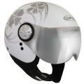 Casque Jet GPA Flower Blanc