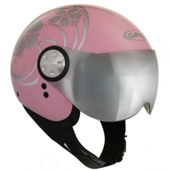 Casque Jet GPA Flower Rose