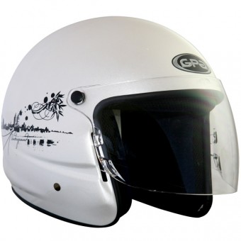 Casque Jet GPA Human Underground Blanc Perle