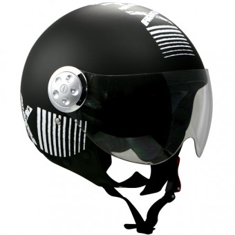Casque Jet GPAX Stardust Noir Mat