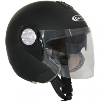 Casque moto Jet Sunny DS Noir Mat