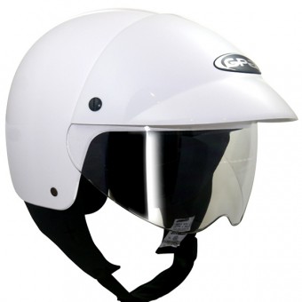 Casque Jet GPA Twister Blanc