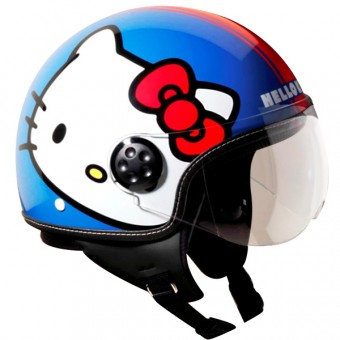 Casque Jet Hello Kitty Maki - Bleu
