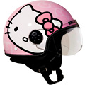 Casque Jet Hello Kitty Candy - Rose Blanc