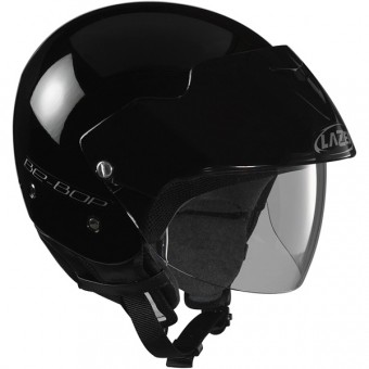 Casque Jet Lazer Be-Bop Solid Plus Noir Metal