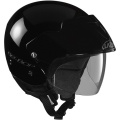 Casque Jet Lazer Be-Bop Solid Plus Noir Metal
