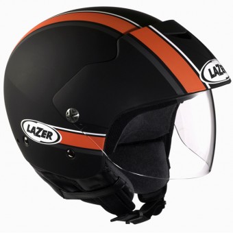 Casque moto Jet Be-Bop Stripes Noir