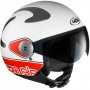Casque Jet Lazer Rider Dragon Air Graphic Blanc Rouge