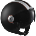 Casque Jet Lazer Rider Dragon US noir blanc