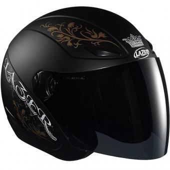 Casque moto Jet Tempo Arabesque Noir Mat