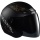 Casque moto Jet Tempo Arabesque Noir Mat