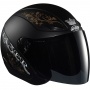Casque Jet Lazer Tempo Arabesque Noir Mat