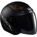 Casque Jet Lazer Tempo Arabesque Noir Mat