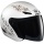 Casque moto Jet Tempo Arabesque Blanc Mat