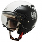 Casque Jet Astone KSR Polo Blanc Noir Casque Jet Astone KSR Polo Blanc Noir