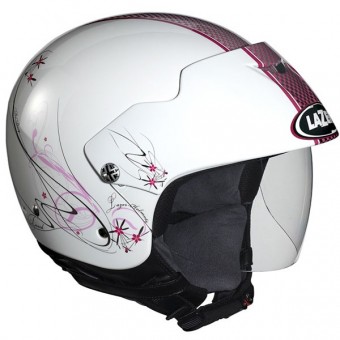 Casque Jet Lazer Be-Bop Tweed Rose