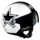 Casque Jet Lazer Rider Dragon Retro Blanc