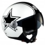 Casque Jet Lazer Rider Dragon Retro Blanc