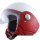 Casque Jet Lazer Rider Fashion Rouge