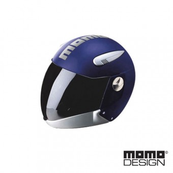 Casque Jet Momo Design Devil Bleu