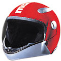 Casque Jet Momo Design Devil Rouge