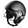Casque moto Jet Komposit Fibre Noir Mat Arge