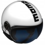 Casque Jet Momo Design Fighter II Blanc Brillant Noir 7