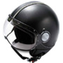 Casque Jet Momo Design Fighter Cuir Noir