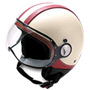 Casque Jet Momo Design Fighter Cuir Pana