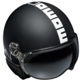 Casque Jet Momo Design Fighter II Noir Mat Blanc 4
