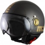 Casque Jet Momo Design Fighter Noir Or M�tal 0NO