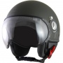 Casque Jet Momo Design Fighter Vert Militaire 055