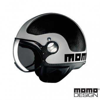 Casque Jet Momo Design Komposit Carbone Gris Mat