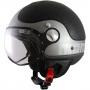 Casque Jet Momo Design Komposit Cuir Gris OAT