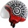 Casque moto Jet Logo Blanc Mat