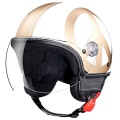 Casque Jet Moschino Peace and Love Blanc Or