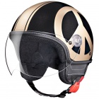 Casque Jet Moschino Peace and Love Noir Or